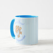 Sein a Boy Custom Teddy Bear Angel Tasse (Vorderseite Links)