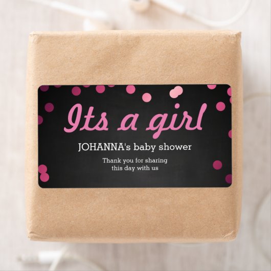 Sein a Girl Confetti Chalkboard Wasser Flasche Gef (Insitu)