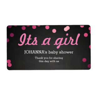 Sein a Girl Confetti Chalkboard Wasser Flasche Gef