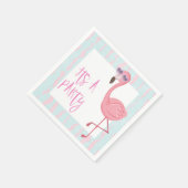 "Sein A-Party" Flamingo Summer Serviette (Ecke)