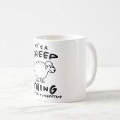 Sein A-Sheep-Design Schafe Lamb-Bauer Geschenk Kaffeetasse (VorderseiteRechts)
