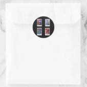 Sein a Sin Set T Runder Aufkleber (Tasche)