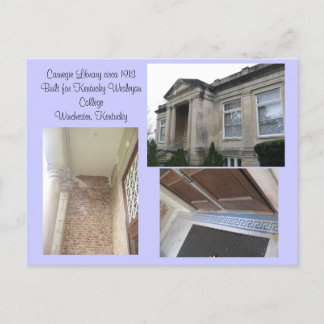 Sein Alter zeigen… Carnegie-Bibliothek Ankündigungspostkarte