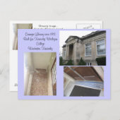 Sein Alter zeigen… Carnegie-Bibliothek Ankündigungspostkarte (Vorne/Hinten)