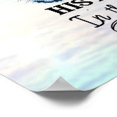 Sein Anker hält einen starken blauen Ozean Poster (Ecke)