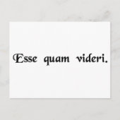 Sein, anstatt zu scheinen. postkarte (Vorderseite)