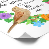 Sein Auge in der Sparrow Wall Art Poster (Ecke)
