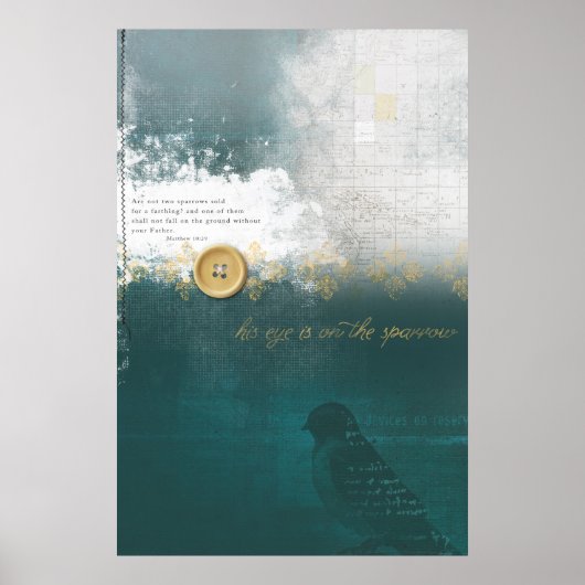 Sein Auge ist auf dem Spargel Poster (Vorne)