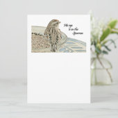 Sein Auge ist auf dem Sparrow Einladung (Stehend Vorderseite)