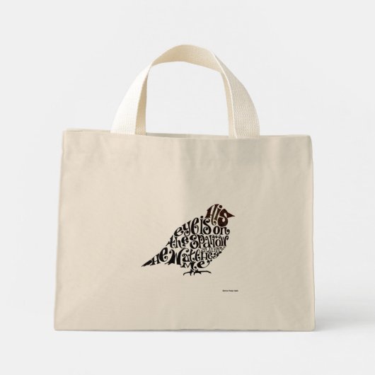 Sein Auge ist auf dem Sparrow - Jumbo-Tasche Mini Stoffbeutel (Rückseite)