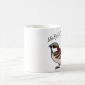 Sein Auge ist auf dem Sparrow Kaffeetasse (Mittel)