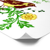 Sein Auge ist auf dem Sparrow Poster Bird Hymne (Ecke)