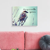 Sein Auge ist auf dem Spatzen Leinwanddruck (Insitu (Wohnzimmer))