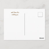 Sein Auge ist auf dem Spatzen, Postkarte (Rückseite)