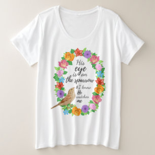 Sein Auge ist auf der Spinrow Women's Plus Size To Große Größe T-Shirt