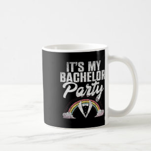 Sein Bachelor Party Rainbow Groom Funny Bachelor Kaffeetasse