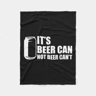 Sein Bier kann nicht kant sein Fleecedecke