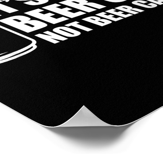 Sein Bier kann nicht kant sein Poster (Ecke)