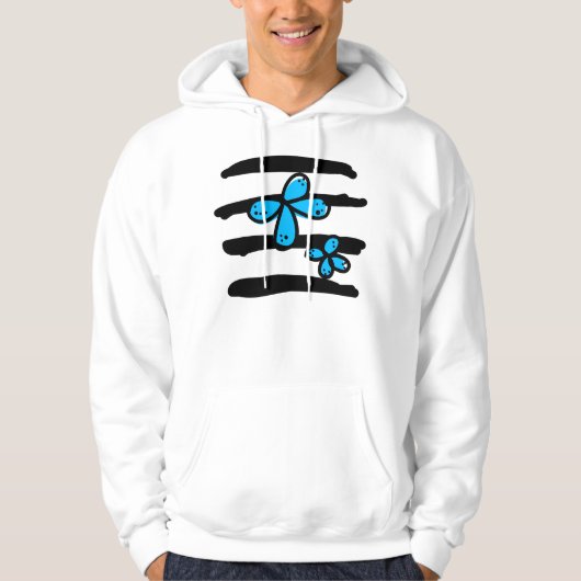Sein Blau Hoodie (Vorderseite)