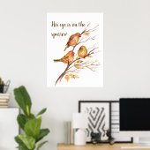 Sein Blick ist auf den Sparrow, Inspiration Bird Z Poster (Heimbüro)