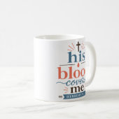 Sein Blut bedeckt mich Klassischer christlicher Gl Kaffeetasse (VorderseiteRechts)