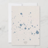 Sein Bogen in Aquarellfarbe, minimalistische Babyd Einladung (Rückseite)