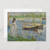 Sein Böschung in Argenteuil von Edouard Manet Postkarte (Vorne/Hinten)