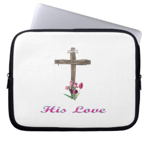 Sein christliches Kreuz der Liebe Laptopschutzhülle