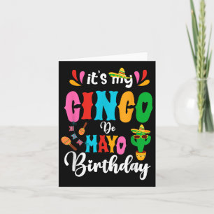 Sein Cinco De Mayo Geburtstag mexikanische Matchin Karte