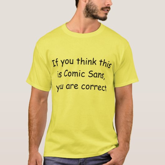 sein Comic ohne T-Shirt (Vorderseite)