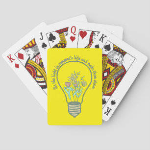 SEIN DAS LICHT IN JEMANDEM LEBEN... inspirierend. Spielkarten