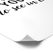 sein, das Poster Gandhi zitieren zu ändern (Ecke)