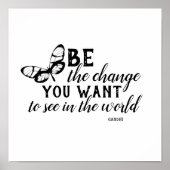 sein, das Poster Gandhi zitieren zu ändern (Vorne)