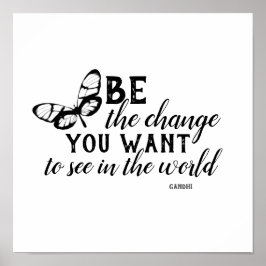 sein, das Poster Gandhi zitieren zu ändern