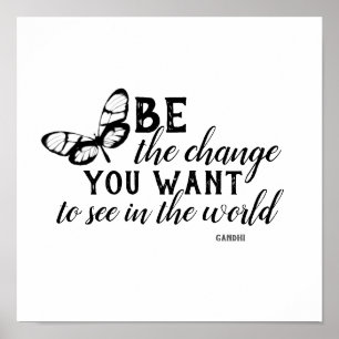 sein, das Poster Gandhi zitieren zu ändern