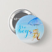 Sein decken ein Babykatzen-Duschengeschlecht des Button (Vorne & Hinten)