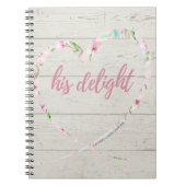 Sein Delight-Notebook (heller Holzhintergrund) Notizblock (Vorderseite)