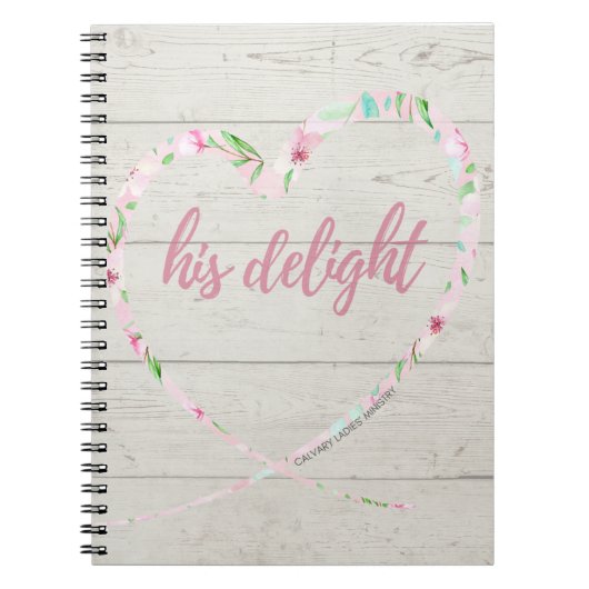 Sein Delight-Notebook (heller Holzhintergrund) Notizblock (Vorderseite)