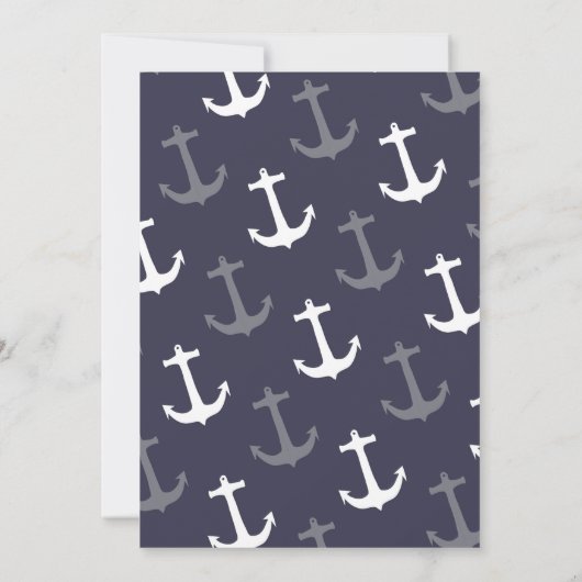 Sein der SeeBabyparty-Junge ahoi ein Junge laden Einladung (Rückseite)