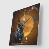 Sein die Witching Stunden-Wanduhr Quadratische Wanduhr (Winkel)