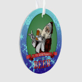 Sein die wunderbarste Zeit für ein Bier Ornament (Vorderseite)