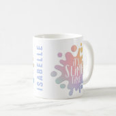 "Sein dünner Regenbogen platsch Kaffeetasse (VorderseiteRechts)