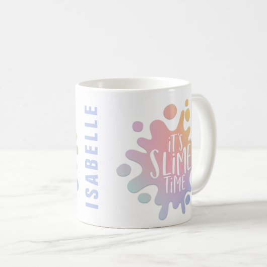 "Sein dünner Regenbogen platsch Kaffeetasse (VorderseiteRechts)