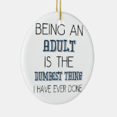 Sein ein Erwachsenes ist die stummste Sache - Keramikornament (Rechts)