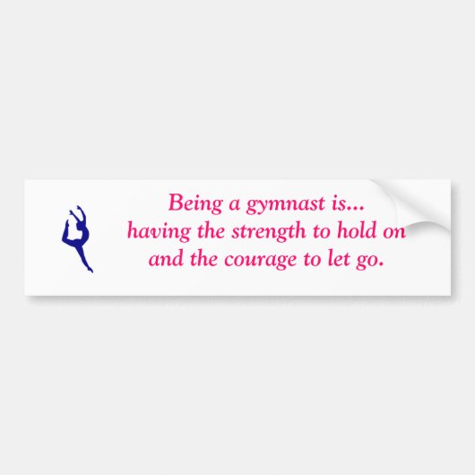 Sein ein Gymnast ist… Autoaufkleber (Vorne)