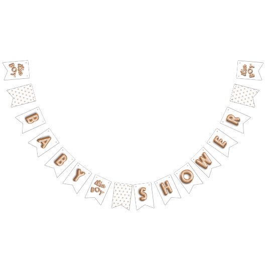 SEIN ein Junge! Goldflagge Wimpelkette (Alle)