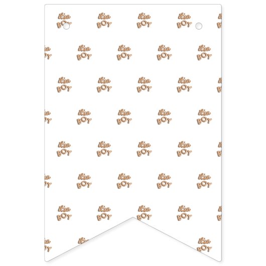 SEIN ein Junge! Goldflagge Wimpelkette (Zweite Fahne)