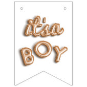 SEIN ein Junge! Goldflagge Wimpelkette (Erste Fahne)