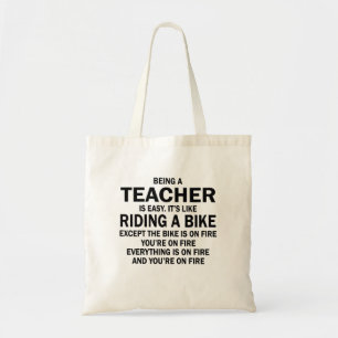 Sein ein Lehrer ist es ist wie das Reiten eines Tragetasche