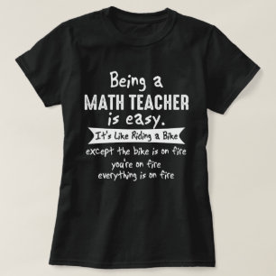 Sein ein Mathe-Lehrer ist einfache lustige Neuheit T-Shirt